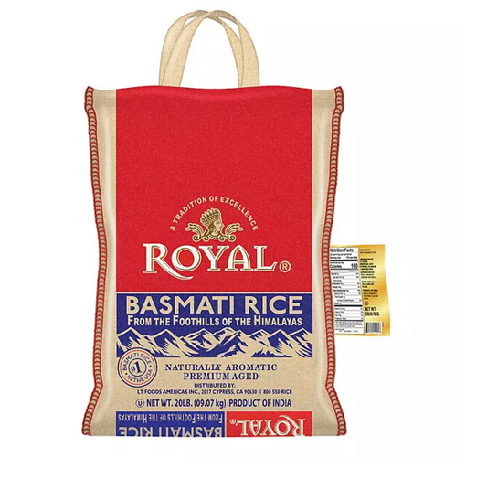 Royal Basmati Rice, 20 lbs.