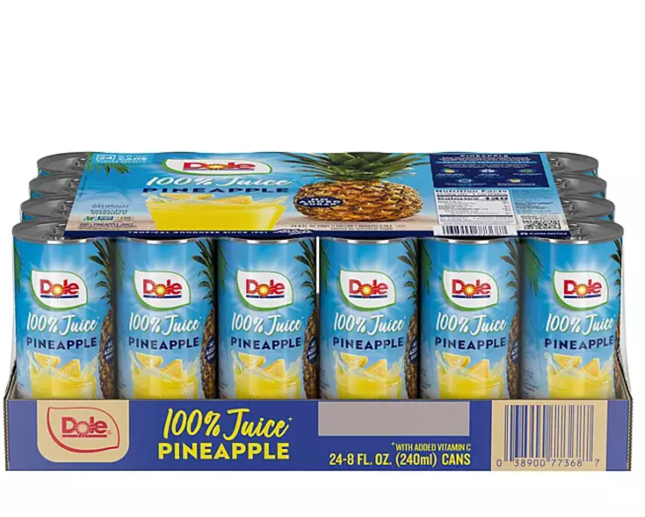 Dole 100% Pineapple Juice 24pk